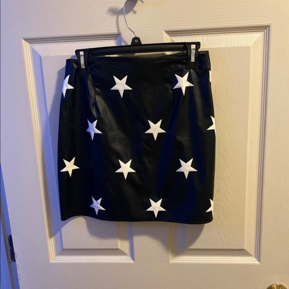 Black Star Patterned Skirt